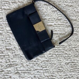 Kate Spade Primrose Navy Leather Clutch – Unused Like New (8″ Wide)